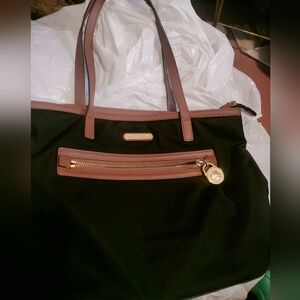 Michael Kors Nylon Tote (Saffiano Leather Trim)